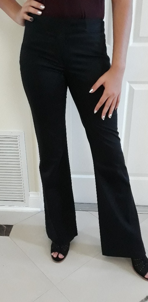 THEORY Maraise Black Cotton Career Trouser size 4